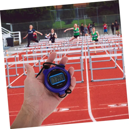Miniatura 5 de Cronómetro digital silencioso con temporizador deportivo con pantalla grande, diseño compacto y ligero para natación, correr, fitness, operación