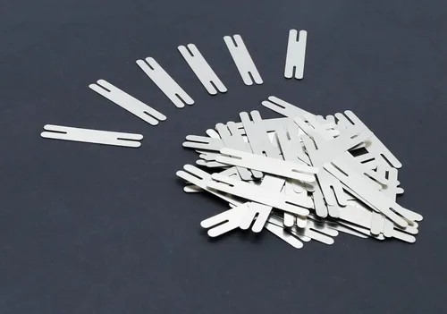 Miniatura 3 de 50 piezas de 0,2*8*40mm Tiras de acero chapado en níquel tipo H tipo T para soldadura de pestañas para paquete de batería de litio DIY 18650