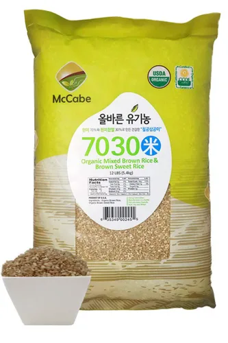 Miniatura 7 de McCabe Mezcla orgánica de 8 granos mixtos – Mezcla de arroz de granos integrales orgánicos 12 libras Rico en fibra y minerales Certificado USDA