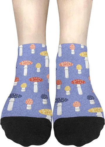 Miniatura 3 de devor Mens Athletic Socks Dress for Mens Socks No Show Athletic Socks Fashionable Mushrooms Funny Mushrooms Magic Mushrooms Plant Forest Sock