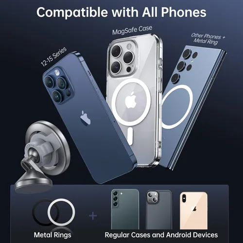 Miniatura 8 de SYNCWIRE Soporte magnético para automóvil MagSafe para el salpicadero del automóvil, rotación de 360°, soporte de teléfono para el automóvil