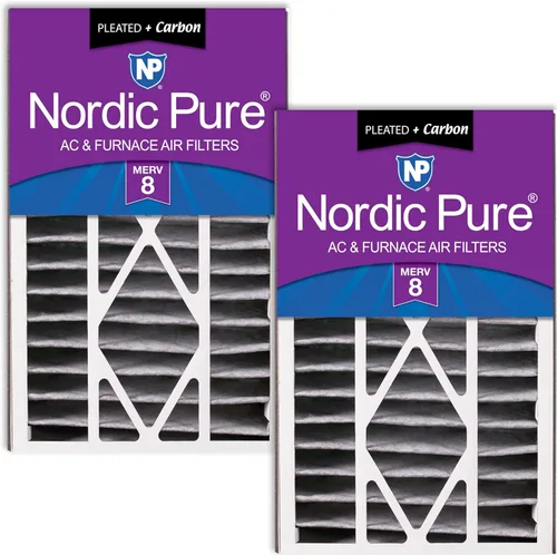 Miniatura 44 de Nordic Pure 16 x 25 x 5 (tamaño real: 15 5/8 x 24 1/8 x 4 7/8) Filtro de aire Air Bear Merv 8 de repuesto para reducción de olores de carbono puro
