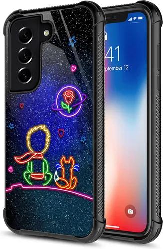 Miniatura 532 de CARLOCA Funda compatible con Samsung Galaxy S22 Ultra, diseño gráfico de Star Howling Wolfs Samsung Galaxy S22 Ultra, diseño gráfico, a prueba