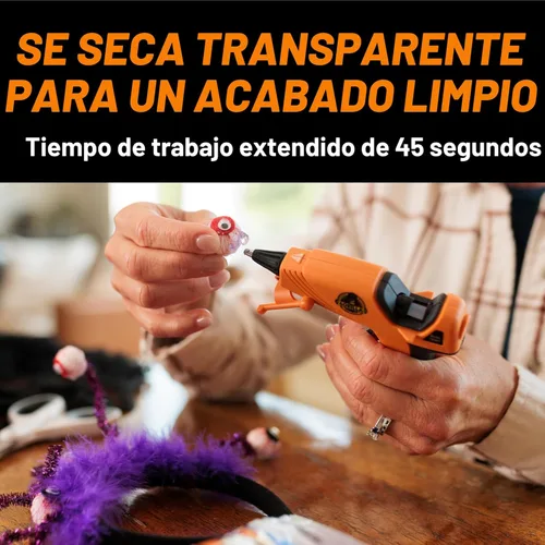 Miniatura 4 de Kit de Pistola de Pegamento Caliente Mini de Gorilla (Paquete de 1 Pistola de Pegamento Caliente Mini y 30 Barras) - Doble Temperatura, Boquilla