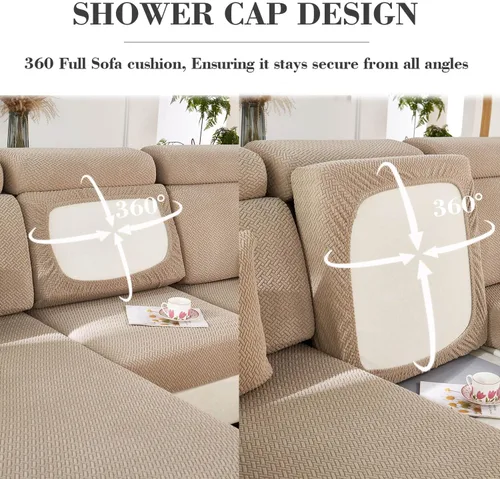 Miniatura 5 de Soothing Home - Fundas de sofá, fundas de sofá de héroe para sofá, fundas de cojín de sofá, fundas lavables para sofás seccionales, fundas elásticas