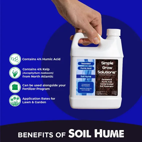 Miniatura 3 de Mezcla Orgánica de Ácido Húmico de Súper Algas Marinas - Algas Marinas Líquidas para Césped y Plantas - Hume del Suelo - Simple Grow Solutions