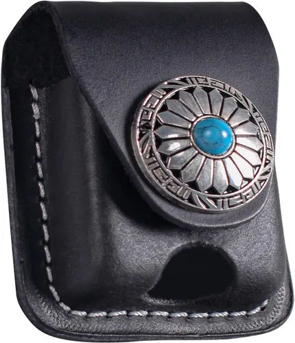 Miniatura 7 de Funda de cuero para encendedor hecha a mano con lazo para cinturón de bolsillo