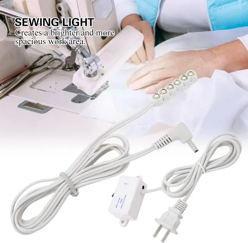 Miniatura 4 de Luz para máquina de coser, luz LED de costura blanca de 0.3 W, luz LED de costura de imán fuerte, luz de costura de aluminio para máquinas de coser