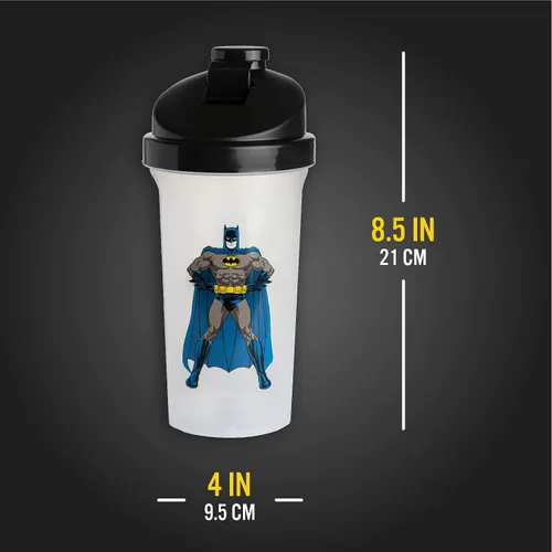 Miniatura 4 de Paladone Batman Protein Shaker - Botella mezcladora de 23 onzas, con licencia oficial de DC Comics
