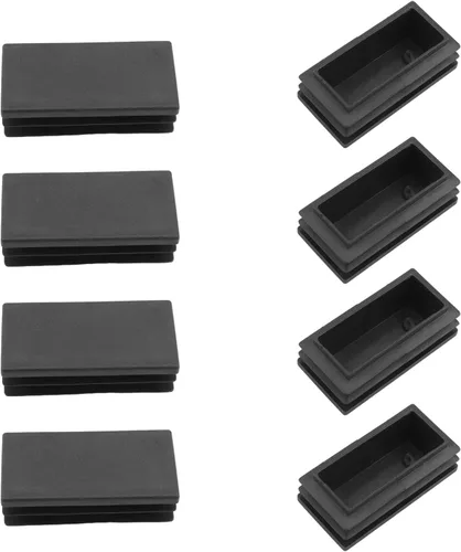 Miniatura 6 de 12 piezas de 0.79 x 0.79 pulgadas de plástico para pies cuadrados, protector de suelo deslizante para muebles, reduce el ruido, evita arañazos