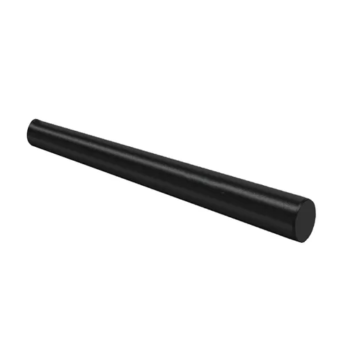 Miniatura 14 de Varilla de copolímero acetal redonda de 1-1/2 pulgadas de diámetro, 12 pulgadas de longitud, negro opaco, tolerancia estándar, paquete de 2