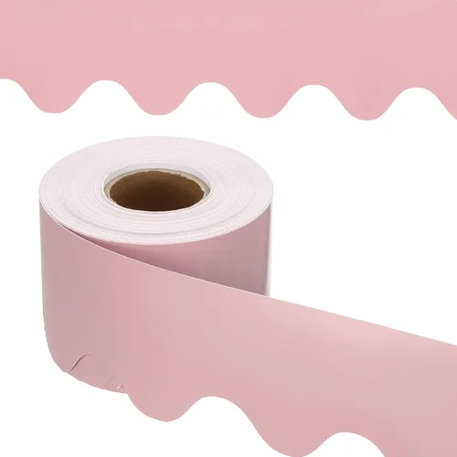 Miniatura 35 de PATIKIL Borde para tablón de anuncios, 65.5 pies, póster, pizarra, corcho, decoración, bordes festoneados, decoración de pared para aula, oficina