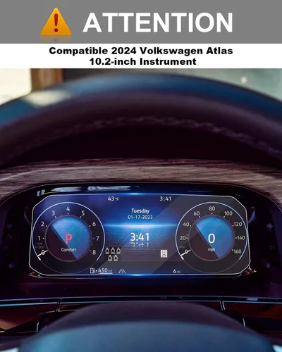 Miniatura 2 de YEE PIN Protector de pantalla para Volkswagen Atlas 2024 de vidrio 2024 Atlas Protector de pantalla para 2024 VW Atlas 10.2 pulgadas, protector