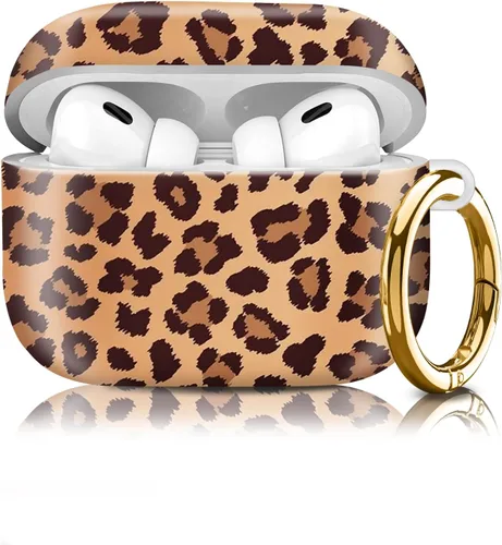 Miniatura 7 de Funda compatible con AirPod Pro de 2ª/1ª generación, ligera y duradera, resistente con llavero, diseño elegante funda para AirPod para mujer