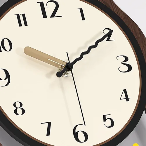 Miniatura 6 de Silent Wall Clock, Non Ticking Modern Round Pendulum Kitchen Clock Battery Operated for Living Room/Bedroom/Kitchen(Small)