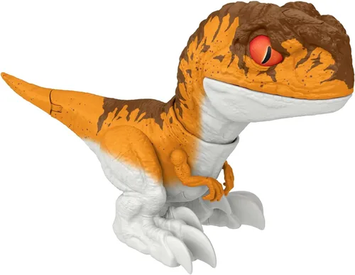 Miniatura 12 de Mattel Jurassic World Dominion Uncaged Rowdy Roars Atrociraptor Fantasma Dinosaurio Figura de Acción, Juguete con Movimiento Interactivo y Sonido