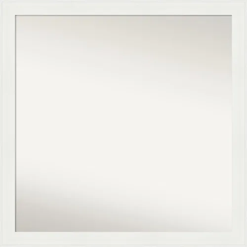 Miniatura 239 de Amanti Art Espejo de baño blanco para sobre el fregadero, 24 x 24 pulgadas, hecho a medida, espejo de tocador cuadrado blanco estrecho, marco