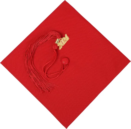 Miniatura 3 de FtyFty Gorra unisex de graduación mate para adultos con dije de año de borla