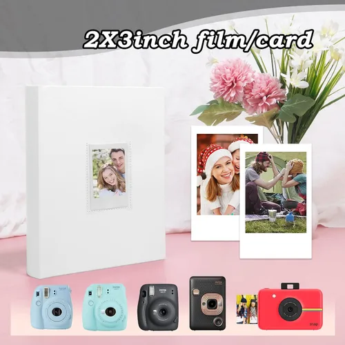 Miniatura 5 de Polaroid - Paquete de 2 álbumes de fotos con espacio de escritura, ventana frontal, álbumes de fotos Polaroid de 3 pulgadas para cámara instantánea