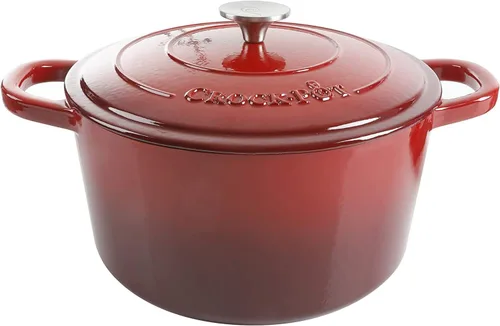 Miniatura 32 de Crock-Pot Artisan - Cacerola redonda esmaltada de hierro fundido estilo horno holandés, 3 cuartos de galón, verde pistacho