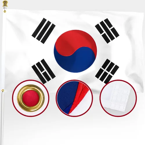 Miniatura 23 de XIFAN Bandera de Cuba Premium de 3 x 5 pies, para exteriores, grande, de doble cara, resistente, nailon 210D, estrella bordada, bandera de país