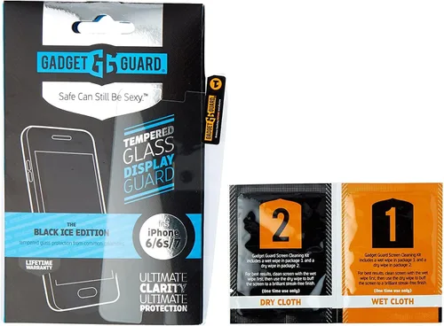 Miniatura 2 de Gadget Guard Protector de pantalla de vidrio templado Black Ice para Apple iPhone 6S/7/8 (el embalaje puede variar)