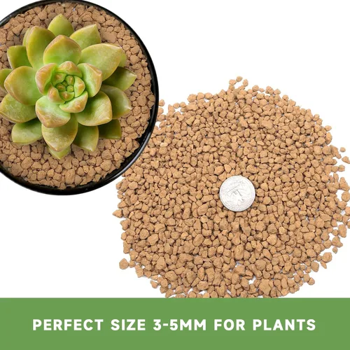 Miniatura 2 de Tierra para bonsái Akadama dura de 2.5 lb, grano pequeño de 1/8-1/4 pulgada para cactus, suculentas, enmienda de suelo para plantas de bonsái