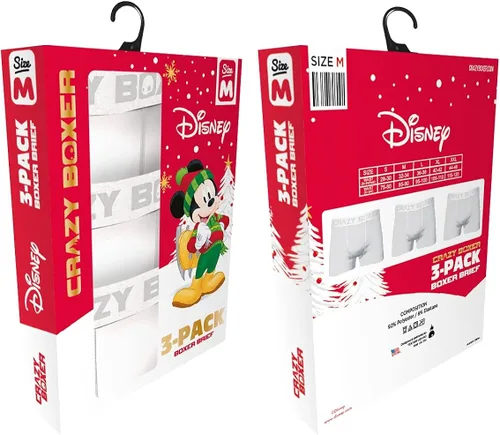 Miniatura 9 de CRAZYBOXER Disney - Calzoncillos tipo bóxer para hombre paquete de 3