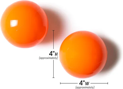 Miniatura 2 de Yoga Massage Ball Smooth Ball – 4 inches Adjustable Firmness Massage Roller Method Balls for Back, Neck & Floor Therapy – Gentle Deep Muscle Relief