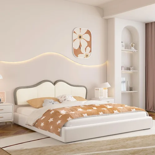 Miniatura 8 de BSHOMGI Cabecera Queen para montar en la pared para paneles de cabecera de cama ajustables, cabecera tapizada de terciopelo para dormitorio