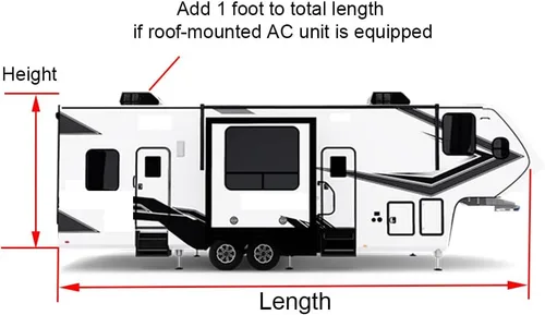 Miniatura 6 de GEARFLAG - Funda para remolque de autocaravana de 5ª rueda, transportador de juguetes, 5 capas superiores con tiras laterales reforzadas a prueba