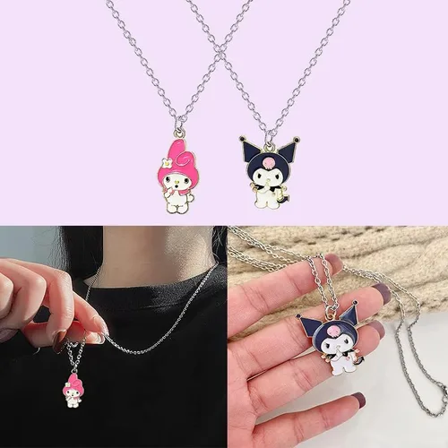 Miniatura 3 de Smarow Juego de llaveros y collar con bolsa para parejas, amistad, mejor amigo, regalo para mejores amigos