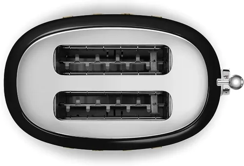 Miniatura 5 de Smeg Tostadora de 2 rebanadas, acero inoxidable, colección OVO, tostadora de dos rebanadas con 6 ajustes preestablecidos y bandeja extraíble