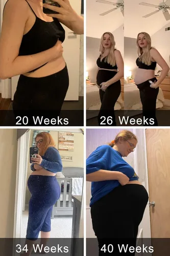 Miniatura 3 de Ekouaer Maternity Shorts for Women Maternity Capris Yoga Pregnancy Short Pants Soft Joggers Lounge Bottoms S-XXL