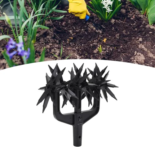 Miniatura 3 de Aflojador de suelo de jardín Tiller giratorio Kuuleyn Garden Cultivador giratorio Abs plástico mano suelo escarificador manual herramienta