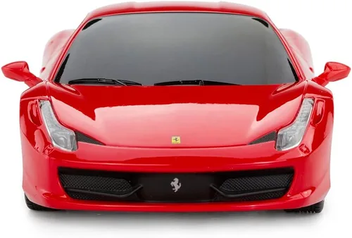 Miniatura 3 de RASTAR Coche de control remoto Ferrari, escala 1/24 Ferrari 458 Italia, coche de juguete Ferrari rojo