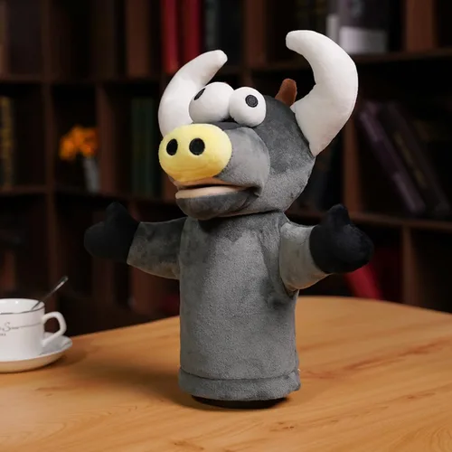 Miniatura 5 de Títere de polla grande, marioneta de polla grande, juguete de peluche de marioneta de mano de animal, juguetes interactivos de educación temprana