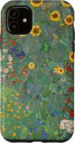 Miniatura 8 de iPhone 14 Plus Flower Garden Klimt Pintura Arte Floral Verde Cubierta Teléfono Funda