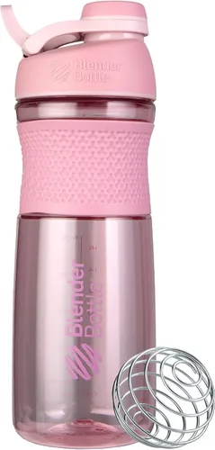 Miniatura 13 de BlenderBottle SportMixer Botella mezcladora perfecta para batidos de proteínas y pre entrenamiento, 20 onzas, color ciruela