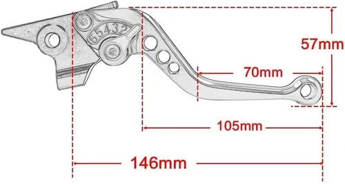 Miniatura 2 de DOUKI for Yam&ha FZ750 FZ 750 1985 1986 1987-1988 Motorcycle Handlebar Adjustable Brake Clutch Levers Grips Handle Lever (Color : Black)
