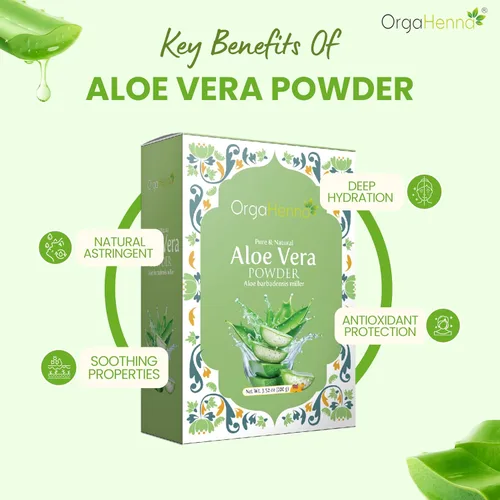 Miniatura 2 de Polvo de aloe vera orgánico 100% puro y natural, Aloe Barbadensis Miller, polvo de hierbas multiusos — 100 g (3.52 oz)