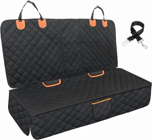Miniatura 7 de Funda de asiento de coche para perro 600D a prueba de arañazos, antideslizante, duradera, impermeable, fundas de asiento trasero para mascotas