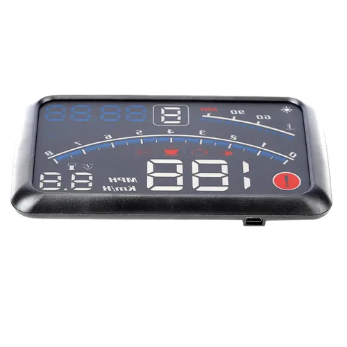 Miniatura 6 de OBD2 - Velocímetro digital universal de 5.5 pulgadas, proyector de parabrisas, alarma de sobrevelocidad, kmh/mph
