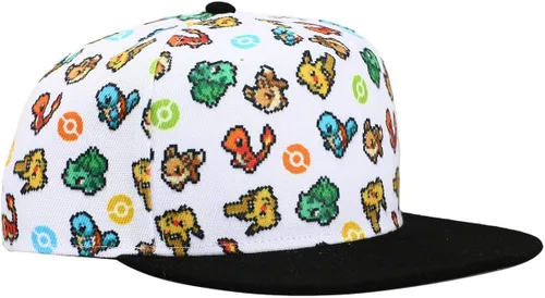 Miniatura 3 de Pokemon Starters - Sombrero blanco Snapback, Blanco