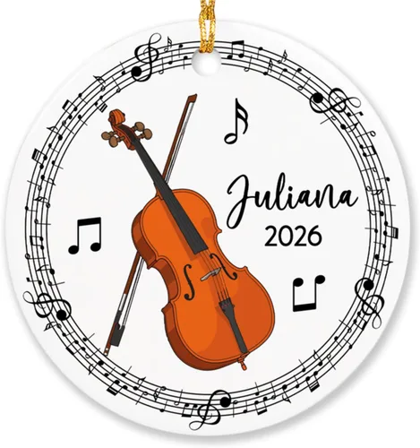 Miniatura 13 de Adorno de acordeón personalizado de Navidad, adorno de instrumento musical de acordeón para árbol de Navidad 2025, adorno de acordeón regalo