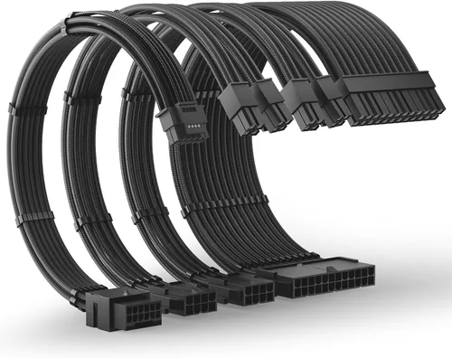 Kit de cable de extensión PSU AsiaHorse 12VHPWR para serie RTX 50/40, kit de extensión de cable Pcie 5.0 de 16AWG, cable de 16PIN a 16PIN trenzado