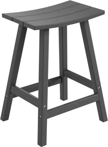 Miniatura 23 de HDPE Laguna Contempo - Taburete de bar de 29", color negro