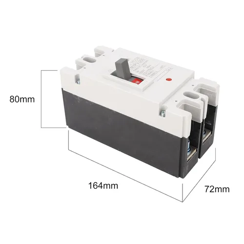 Miniatura 6 de Interruptor de desconexión de batería solar MCCB 2P 200A 2P 1000V MCCB Interruptor de desconexión de caja moldeada Interruptor maestro de alto