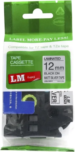 Miniatura 3 de Cinta LM - Brother PT-1010 3/8 pulgadas (0.354 in 0.35 laminadas) Negro sobre transparente compatible con TZe P-Touch Cinta para rotuladora Brother