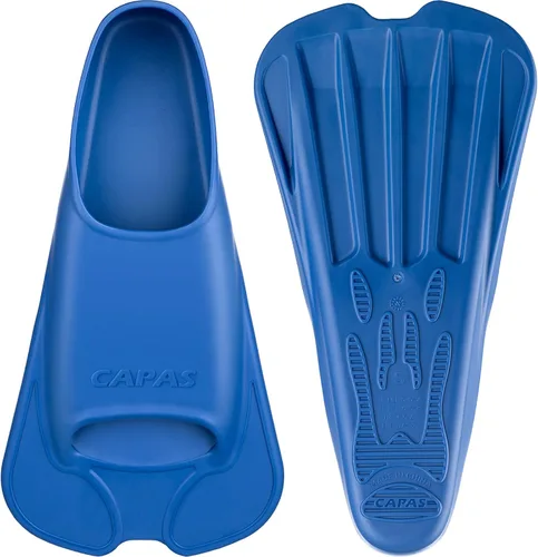 CAPAS Aletas de entrenamiento de natación, cómodas, de silicona, para natación, hoja corta, flotantes, con bolsa de malla, para hombres y mujeres,